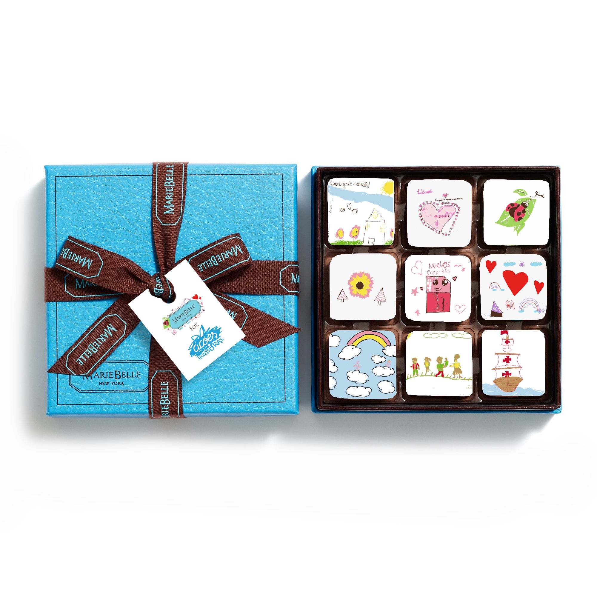 MarieBelle New York x FUNDACIÓN ACOES HONDURAS 9pc Ganache Box