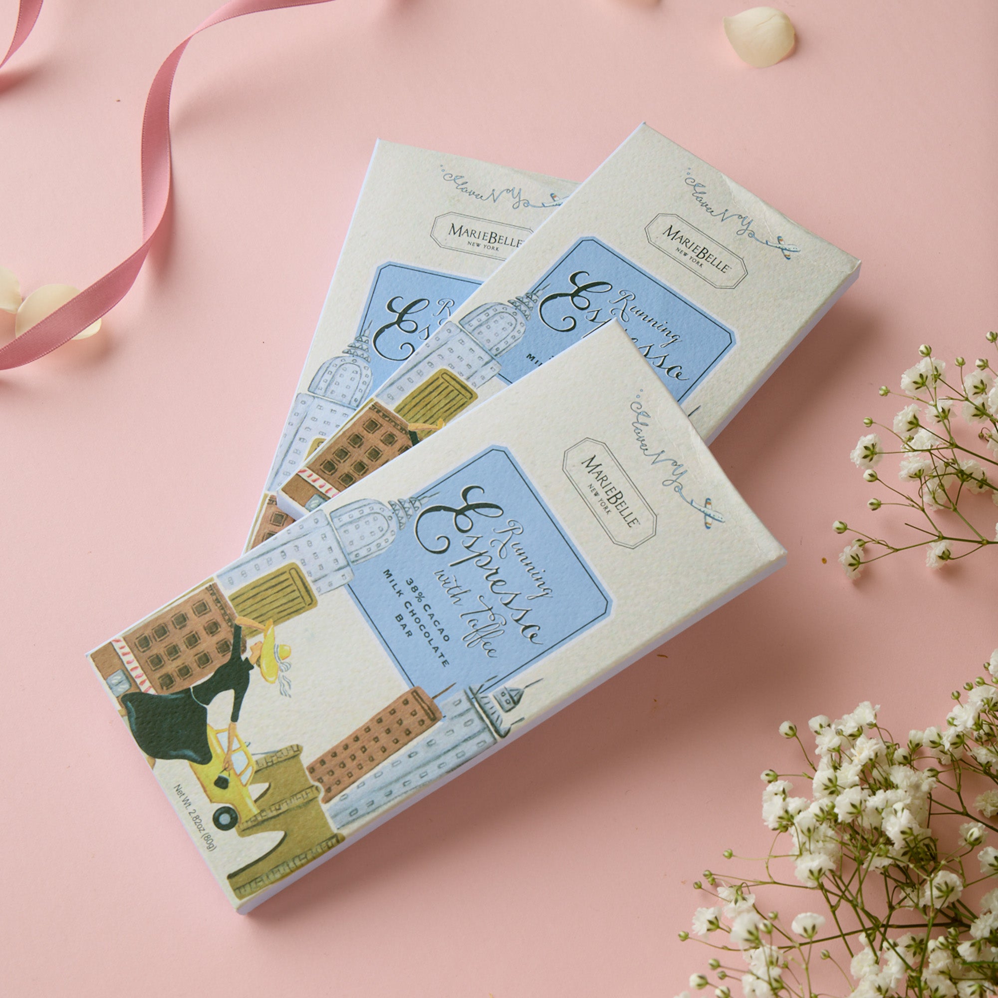 80g MarieBelle • 38% Milk Chocolate Bar with Espresso & Toffee for Mother's Day