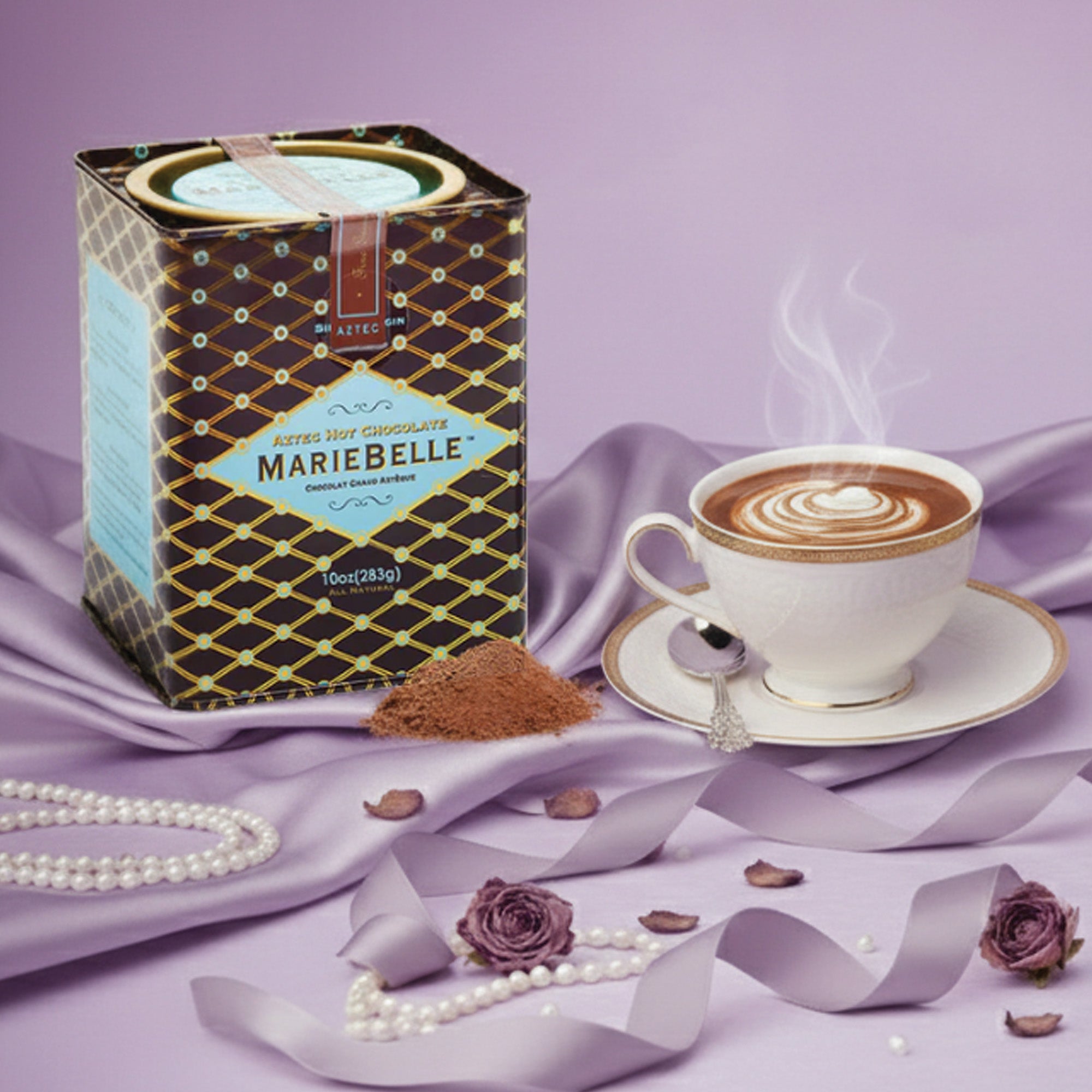 20oz Aztec Dark Hot Chocolate Tin – MarieBelle