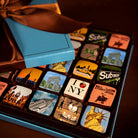 16pc New York Chocolate Ganache Blue Box Stylized