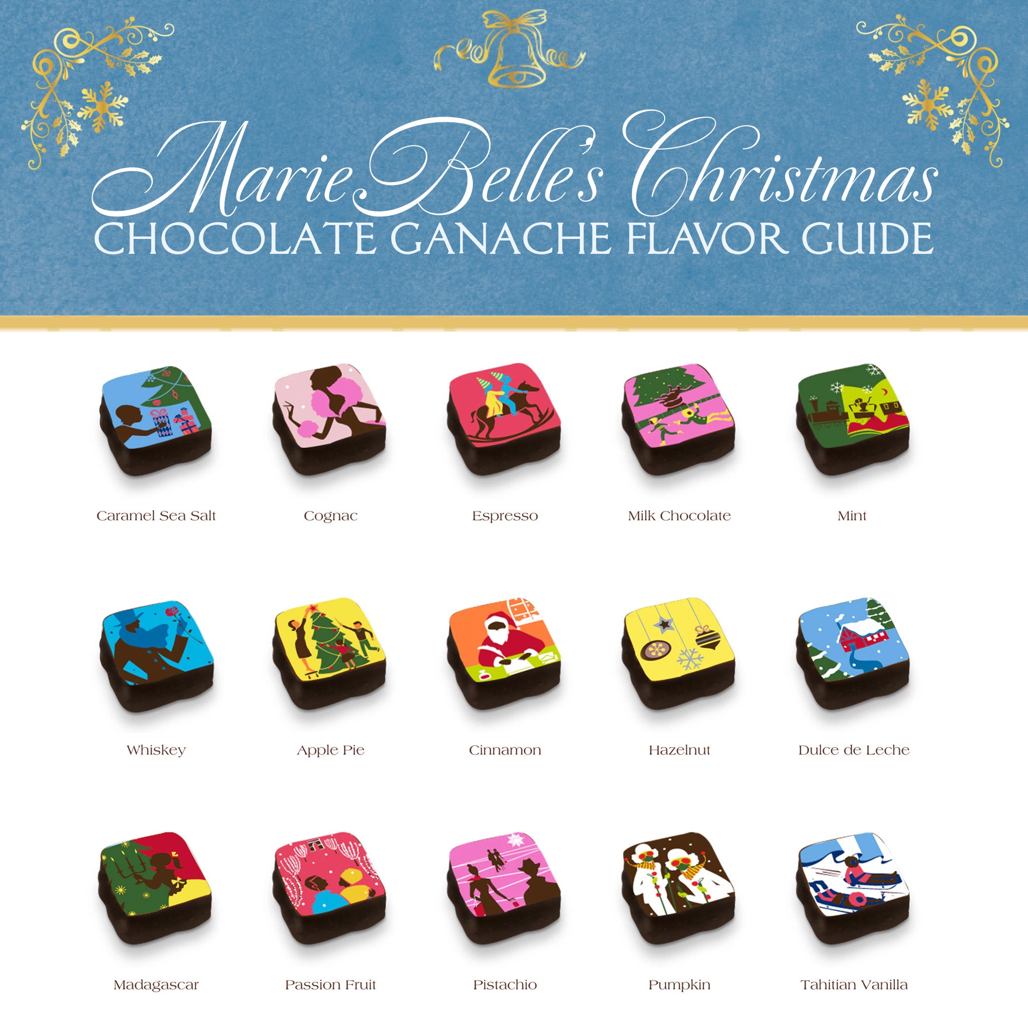 Holiday • 2-piece Chocolate Ganache Favor Box (Set of 6) – MarieBelle
