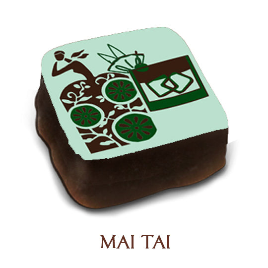 9pc Chocolate Ganache Blue Box || MarieBelle New York