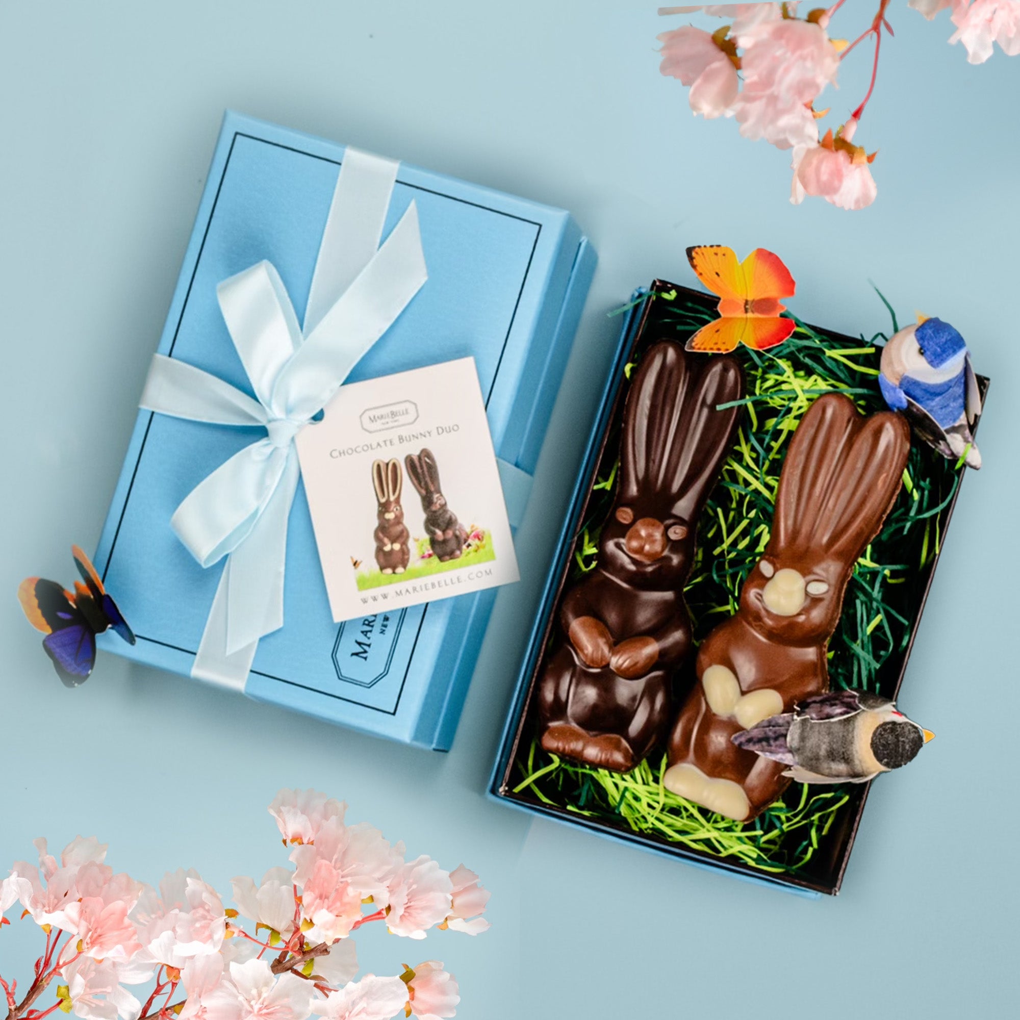 Duo Chocolate Easter Bunny Gift Set