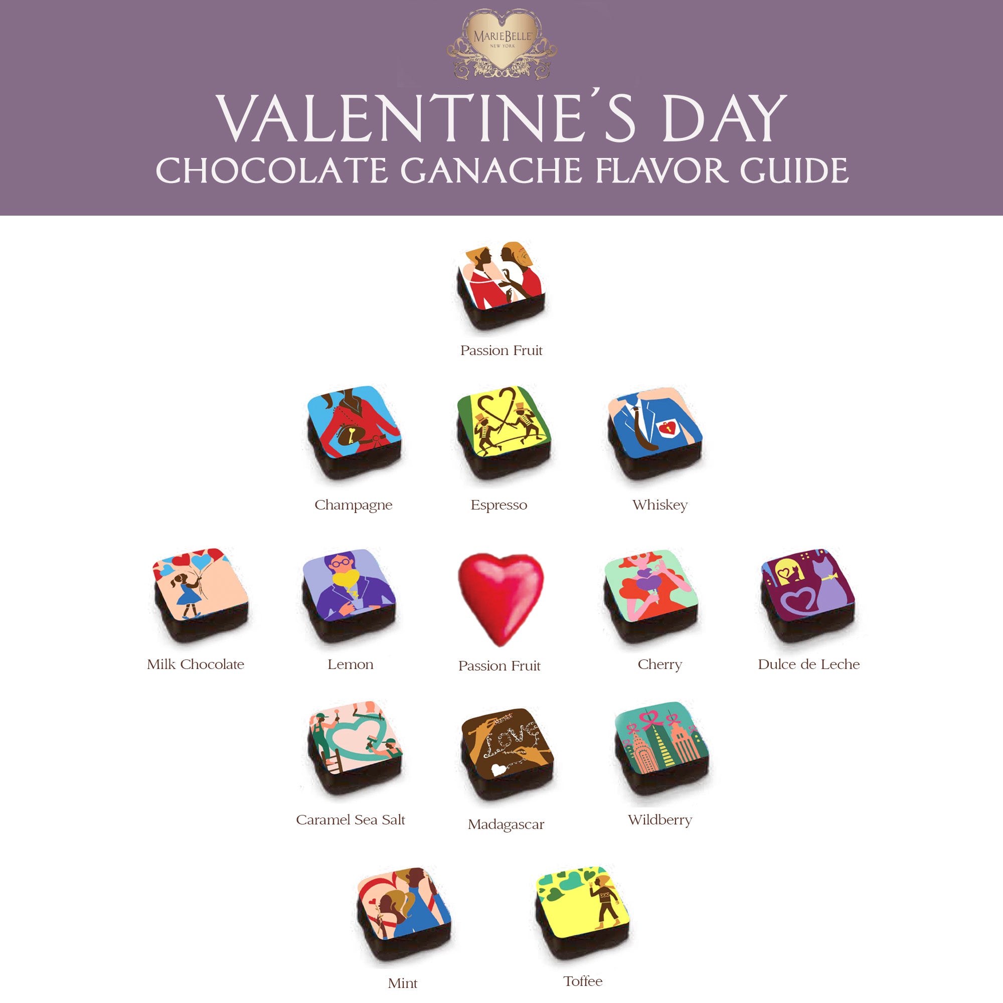Valentine's • 16pc Chocolate Ganache Box – MarieBelle