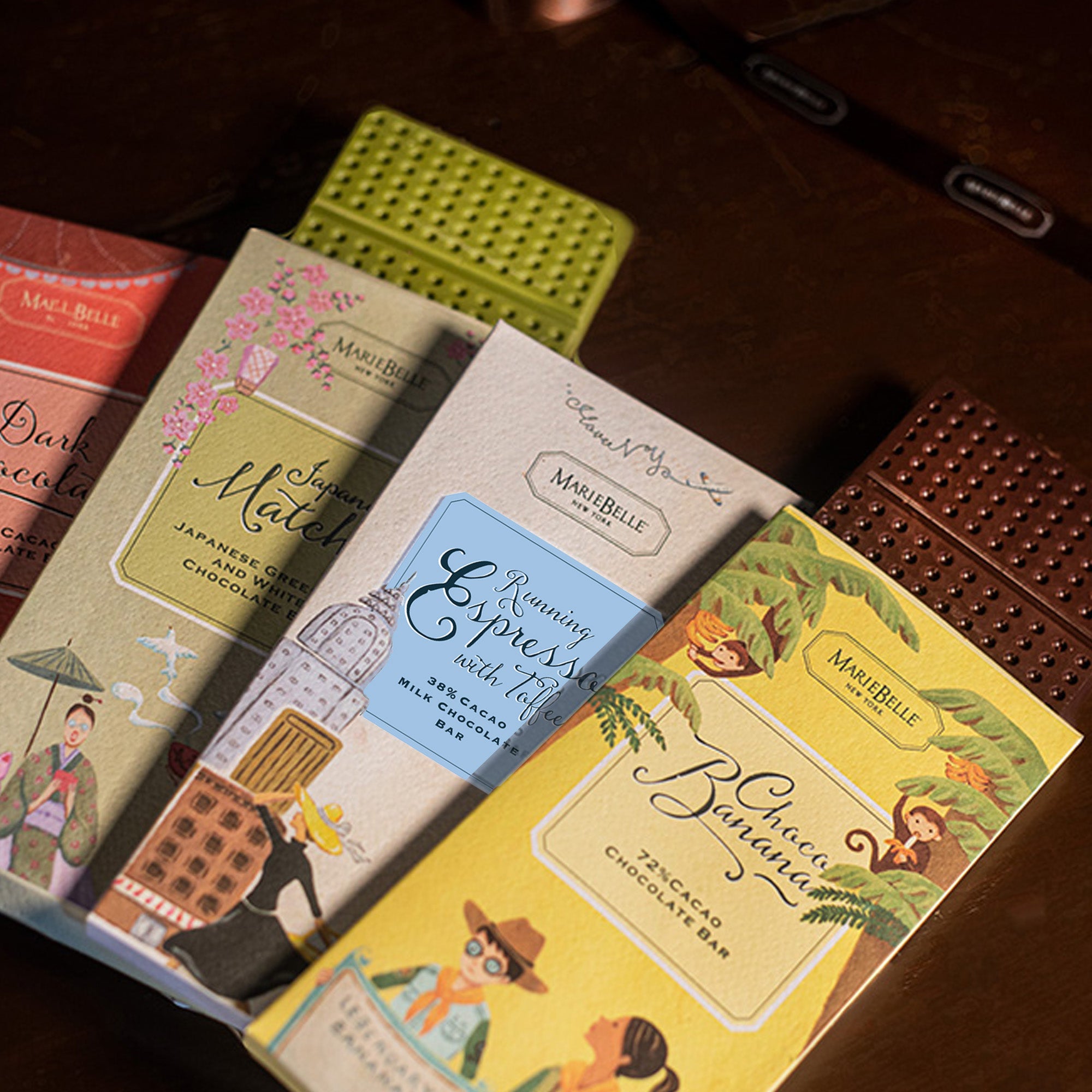 80g MarieBelle • 38% Milk Chocolate Bar with Espresso & Toffee