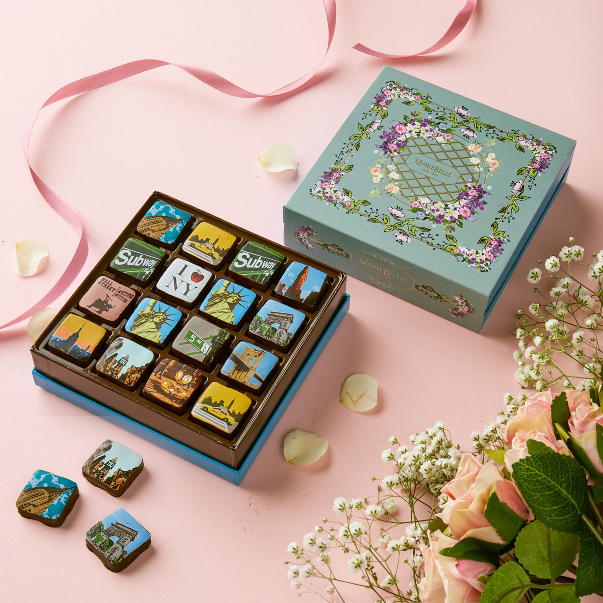 16pc New York Chocolate Ganache for Spring