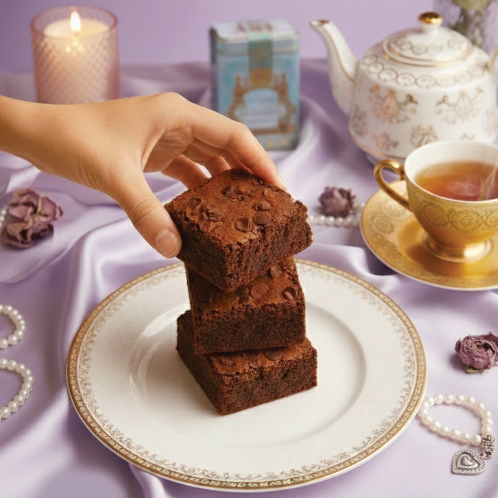 9pc Chocolate Ganache Brownie Box – MarieBelle