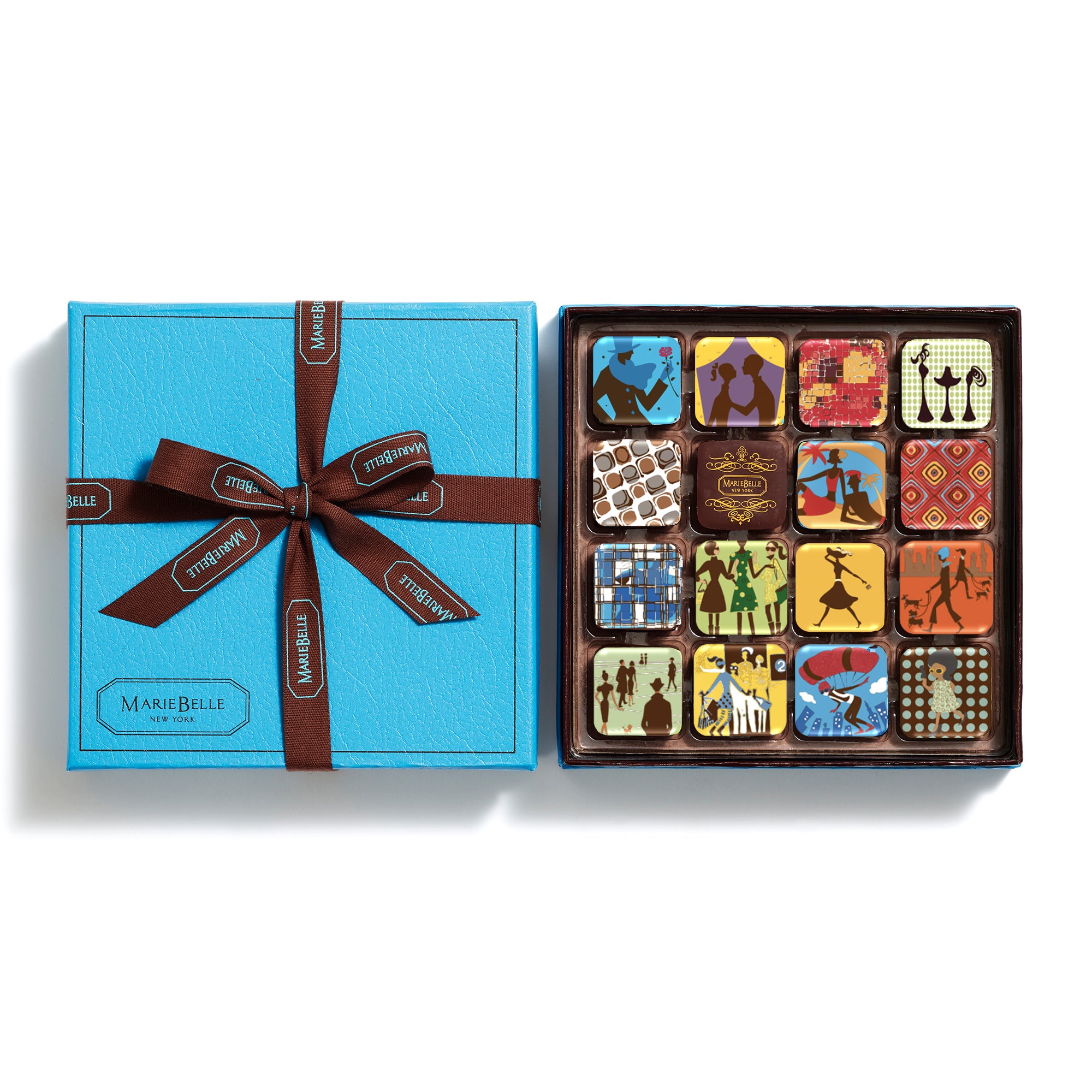 16pc Chocolate Ganache Blue Box